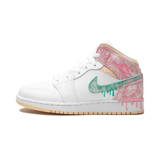 Air Jordan 1 Mid Paint Drip (GS)