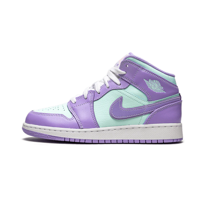 Air Jordan 1 Mid Purple Aqua (GS) - Sneaker Lane