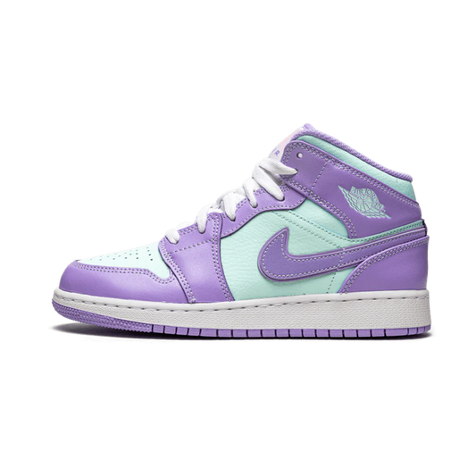 Air Jordan 1 Mid Purple Aqua (GS)
