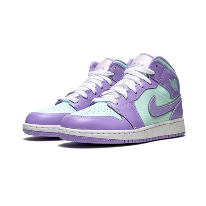 Air Jordan 1 Mid Purple Aqua (GS) - Sneaker Lane