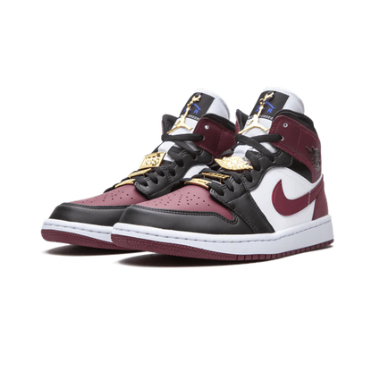 Air Jordan 1 Mid SE Black Dark Beetroot (W)