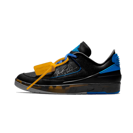 Air Jordan 2 Retro Low SP Off-White Black Blue - Sneaker Lane
