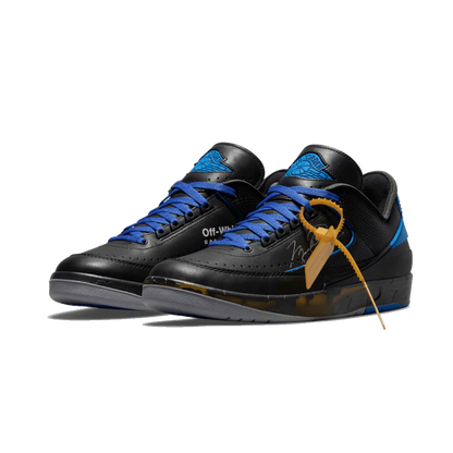 Air Jordan 2 Retro Low SP Off-White Black Blue - Sneaker Lane