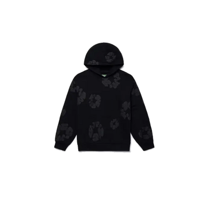 Denim Tears Cotton Wreath Hoodie Black Monochrome