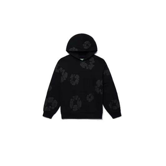 Denim Tears Cotton Wreath Hoodie Black Monochrome