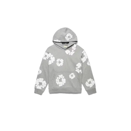 Denim Tears Hoodie The Cotton Wreath Grey