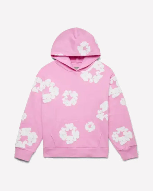 Denim Tears Hoodie The Cotton Wreath Pink