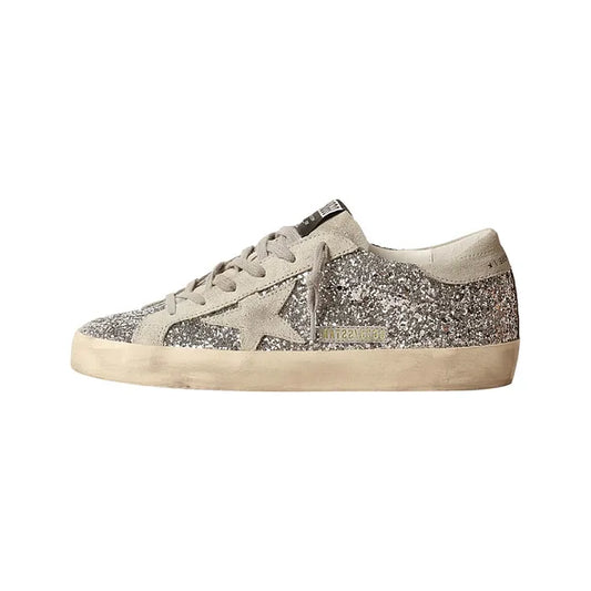 Golden Goose Superstar Silver Ice Grey Glitter