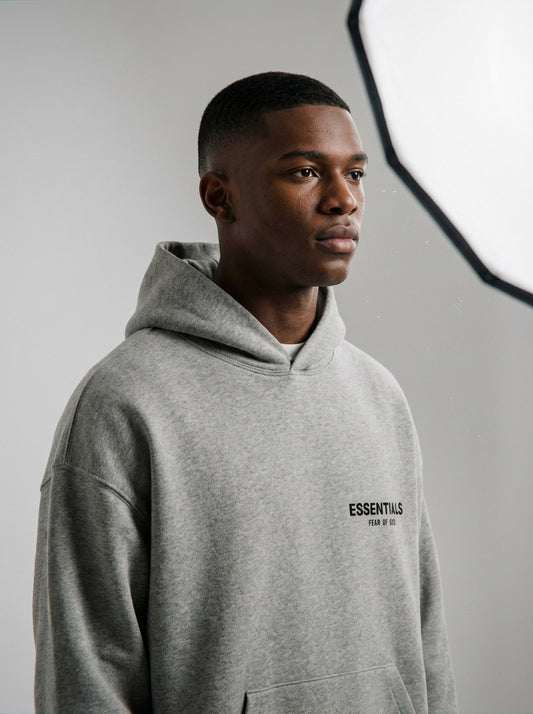 Fear Of God Essentials Hoodie Dark Oatmeal