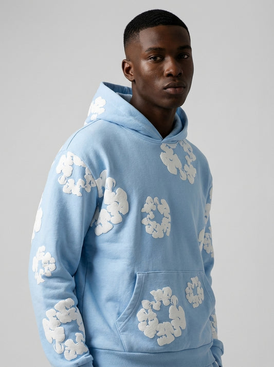 Denim Tears The Cotton Wreath Sweatshirt Powder Blue