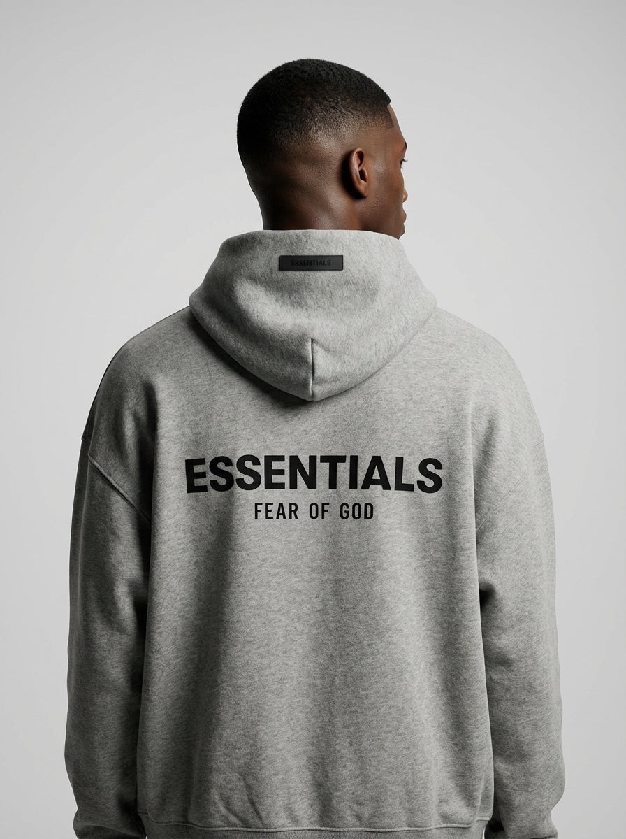 Fear Of God Essentials Hoodie Dark Oatmeal