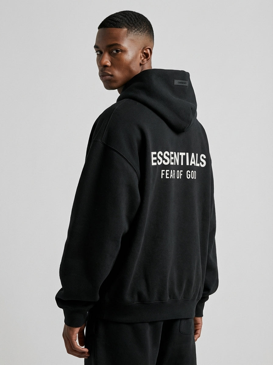 Fear Of God Essentials Hoodie Fleece Black