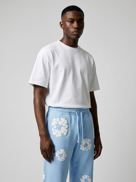 Denim Tears The Cotton Wreath Sweatpants Powder Blue