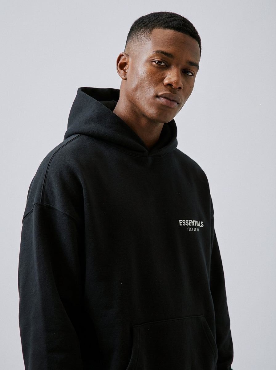 Fear Of God Essentials Hoodie Fleece Black