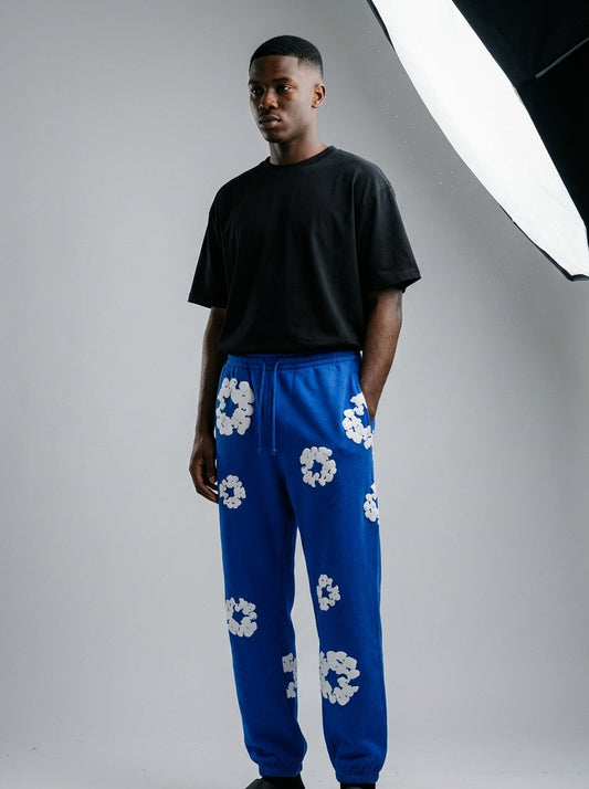 Denim Tears The Cotton Wreath Sweatpants Royal Blue