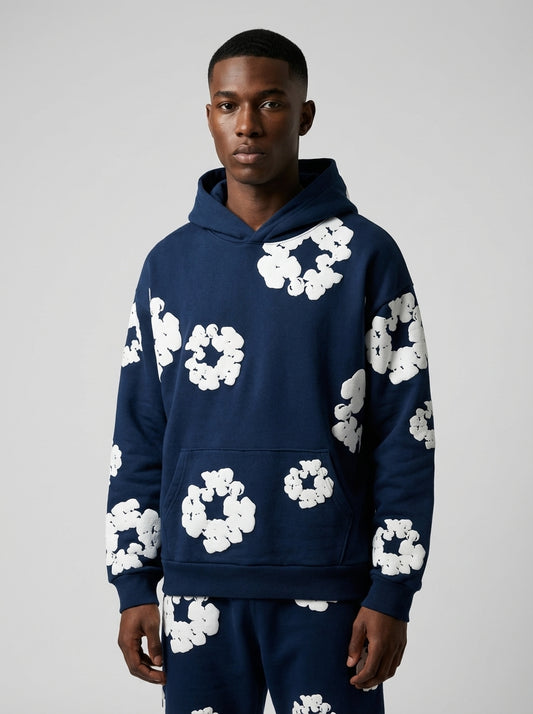 Denim Tears The Cotton Wreath Sweatshirt Navy