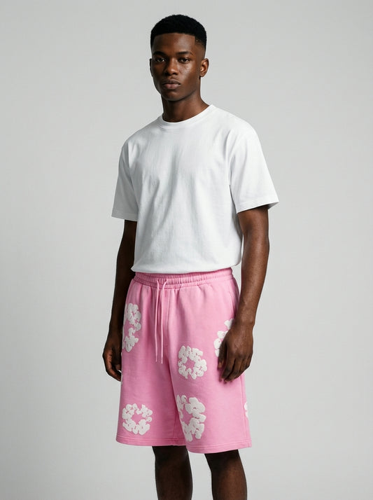 Denim Tears The Cotton Wreath Shorts Pink