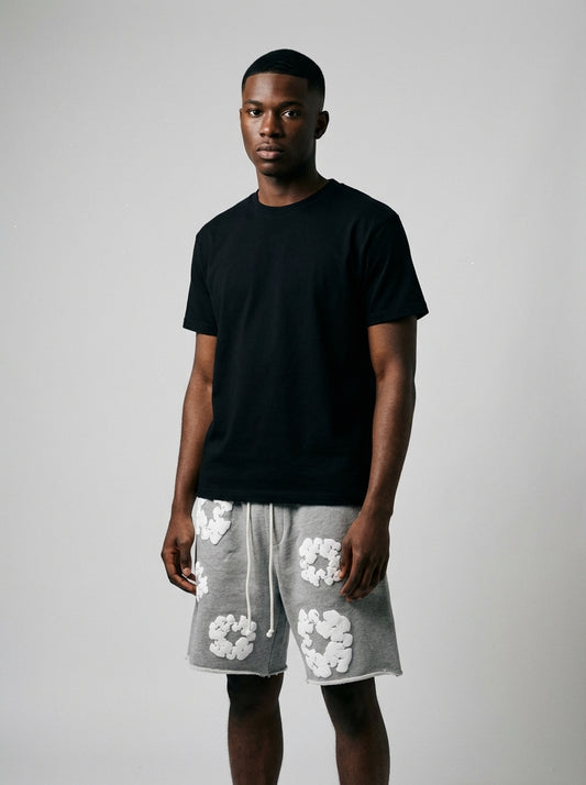 Denim Tears The Cotton Wreath Shorts Grey