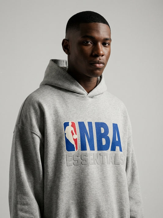 Fear Of God Essentials Hoodie NBA Light Heather