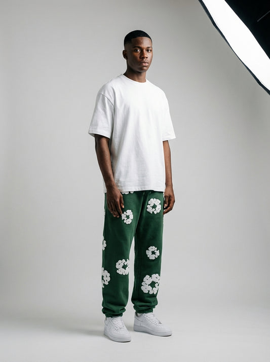 Denim Tears The Cotton Wreath Sweatpants Green