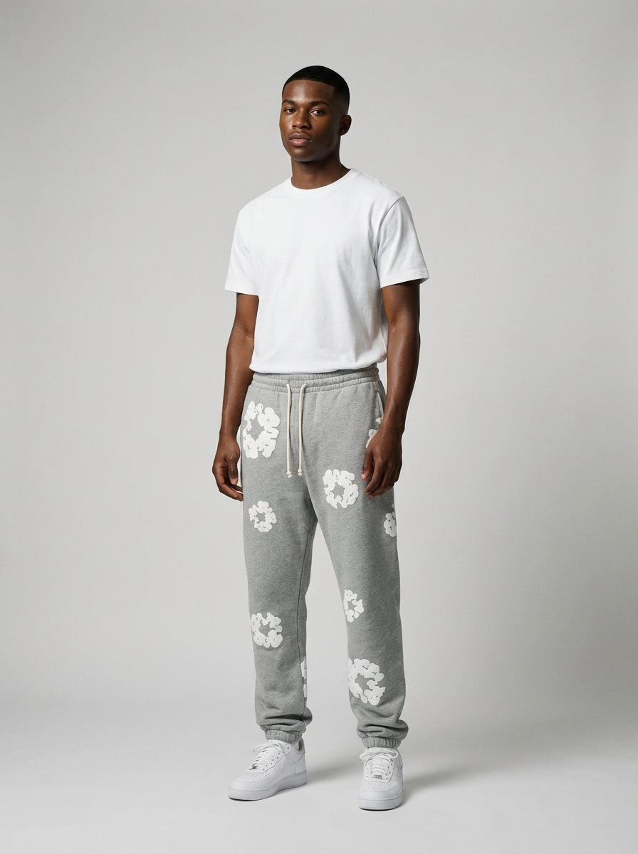 Denim Tears The Cotton Wreath Sweatpants Grey