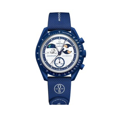 Swatch x Omega Snoopy Moonswatch Mission To Earthphase Moonshine Gold