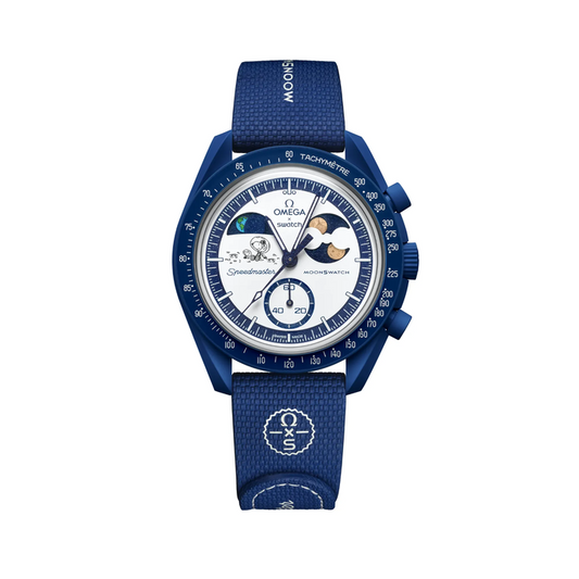 Swatch x Omega Snoopy Moonswatch Mission To Earthphase Moonshine Gold