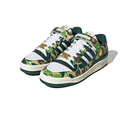 adidas Forum 84 Low Bape 30th Anniversary Green Camo - Sneaker Lane